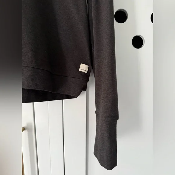 Vuori Halo Essential Hoodie in black heather size small - Picture 5 of 8
